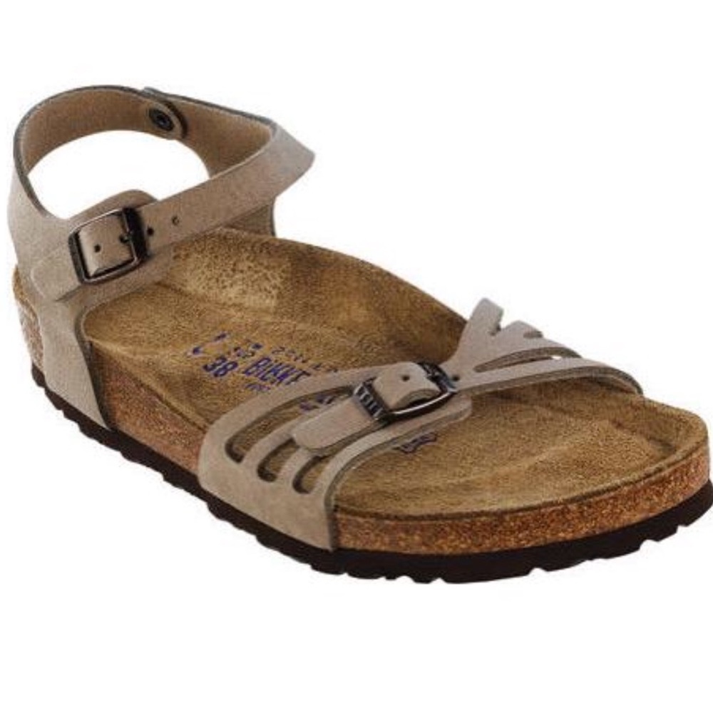 Birkenstock Bali Ankle Strap Sandal in Tan 39